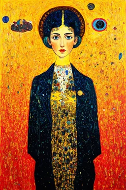 The ghosts of dead ideas; a neo-surrealistic, expressionist, lowbrow version of Gustav Klimt