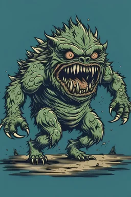 monster runs forward