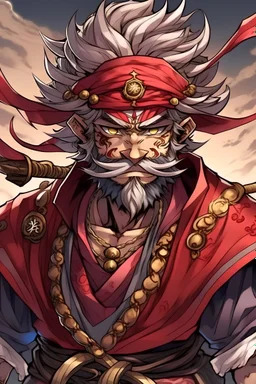 Anime pirate inspired by asura from the game asura's wrath