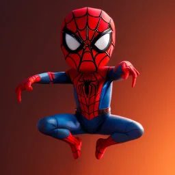 Chibi spiderman, octane rendering, modern Disney style