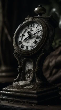 An old antique grandfather clock in the background of black vein, human veins, mixing together a lot of them, like a forest, big and small veins a lot of them, an army German helmet from ww1