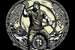 freedom fighter crypto degen bitcoin anarchist rising up