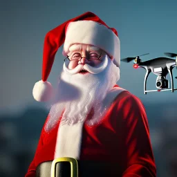 Drone kullanan noel baba