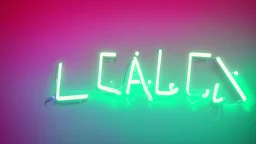 spell in neon lights