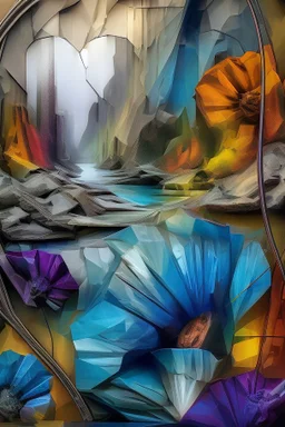 surrealis monochrome A fragmented, surreal sculpture liguid blue color of photorealistic image 3d,psychedelic art glossy emerging from devilish a crumbling empire state building. The face appear and intricate details, evoking a haunting expression. set against a backdrop of stormy, cloud-filled skies. bauhaus art The overall tone is dark blue and moody, suggesting themes of decay and transformation.