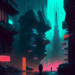 cyberpunk city