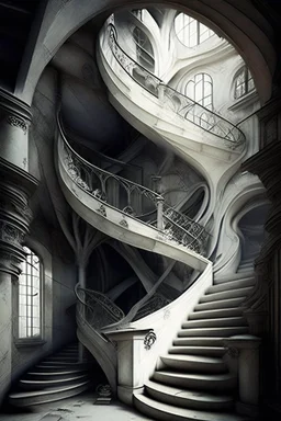 tavern dystopian rich stairs entrence building white