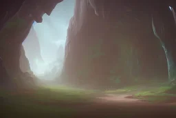 Fantasy small cave on forest