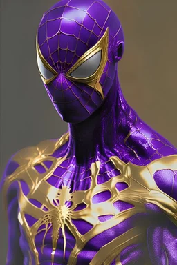 Spiderman purple with gold