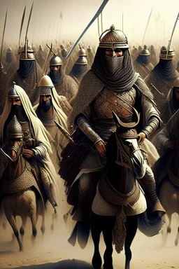 The mighty army with the greatness and honor of Islam