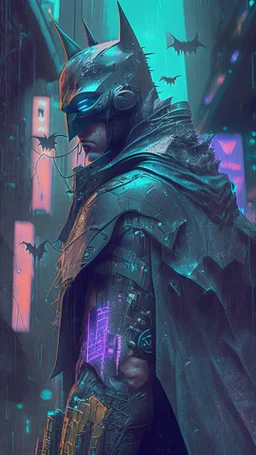 cyberpunk inspired batman