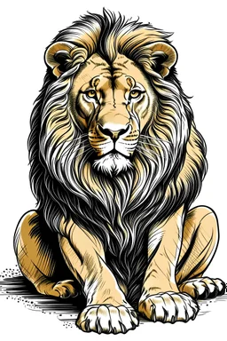disegno clipart leone