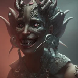  demon woman bodybuilder, warpunk, fantasy, sharp focus, concept art, octane render, scary, 8 k