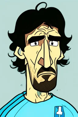 Alejandro Garnacho Argentine football player ,cartoon 2d