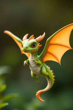 green female dragon cute adult flying emarled