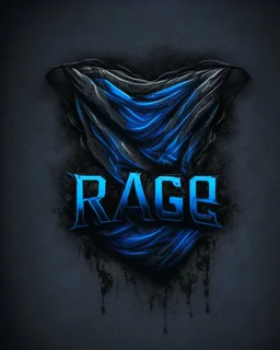 BLEU rag Logo IN black background