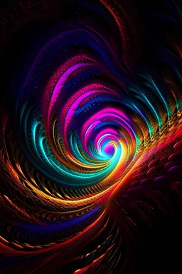 Spiral fractal psychedelic vortex to the centre of the earth :: made from swirling atmosphere :: crystalline fractal structures spiralling, beautiful, stunning, hyper-realistic, unreal engine, magic, Infinite patterns volumetric lighting, bioluminescence :: iridescent :: 3d layers ornate --q 4 --s 700