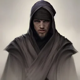 portrait of a man by greg rutkowski, jedi knight, hybrid between human and twi'lek, wearing black wool cap and jedi robes, star wars expanded universe, he is about 3 0 years old, highly detailed portrait, digital painting, artstation, concept art, smooth, sharp foccus ilustration, artstation hq