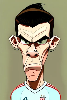 Gareth Bale Footballer cartoon 2d