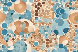 A wallpaper featuring round geometric shapes. Cattpuccin Theme, Pastele Colors, Catppuccin Macchiato Blue theme