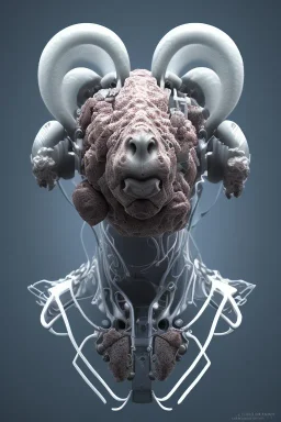 sheep brain cyborg, matrix style