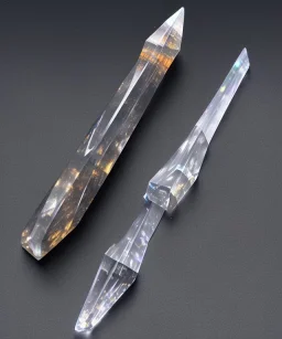 healing quartz crystal shaped as dagger