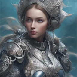 sango fantasy, fantasy magic, intricate, sharp focus, illustration, highly detailed, digital painting, concept art, matte, artgerm and paul lewin, masterpiece, mercury armor