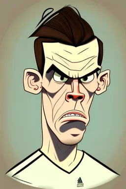 Gareth Bale Footballer cartoon 2d