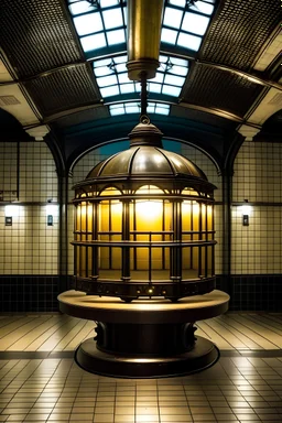 New York City Subway Station Lamp