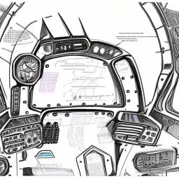 Fighter jet interior