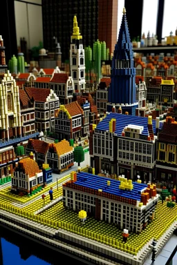 The city Amersfoort, Netherlands Made out of lego