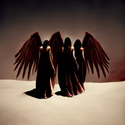 angels with burgundy wings