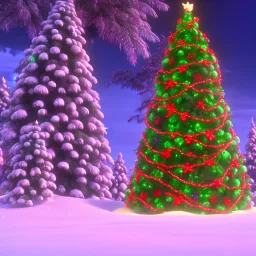 christmas tree made out of candy, 4k, 8k, highly detailed, cinematic, ultra photorealistic, ultra realistic, volumetric lighting