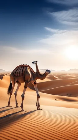 camel and desert