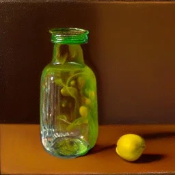 still life bottle jar