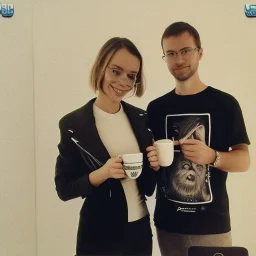 Me having coffee with Irina Litvin