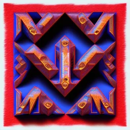 letter M , Anaglyph