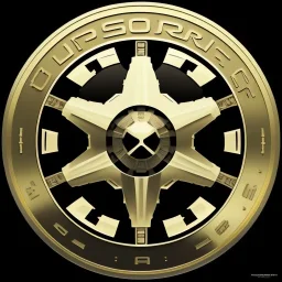 super embossed and photorealistic "STAR WARS" text, caption, shiny, photorealistic gold and silver and black metallic, reflective, centered, intricate