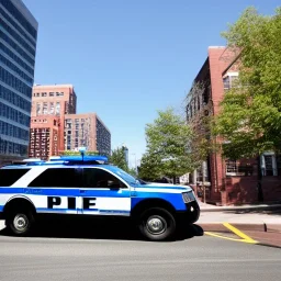 Tahoe Police car in Boston, Massachusetts