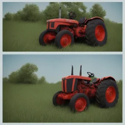 tractor design for low poly game