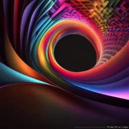 beautiful mockap graphic sifi ,colorful ,artistic, math,nice 3d fractal recursive art