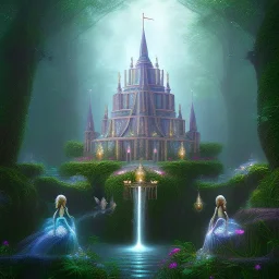 Temple of fairies like a dream within a dream within a dream