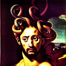 portrait of a medusa José de Ribera Style