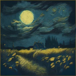 wane of summer van gogh style dark