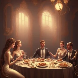 a dinner date with the girl next door, slice of life, modern, realistic,!! looking at the camera!!, solo, first person pov, enjoying life!!! elegant, highly detailed, digital painting, artstation, concept art, matte, sharp focus, illustration, art by artgerm and greg rutkowski and alphonse mucha