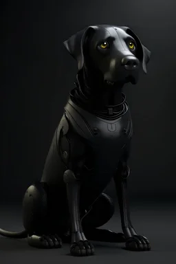 humanoid black dog