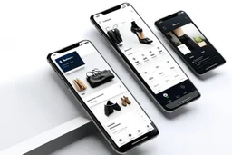 beautiful modern minimalistic e-commerce mobile app for electronics shop home page products details ux, ui, ux/ui mobile app –v 4 –stylize 800