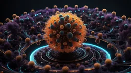 3D-rendered organics form, futuristic, fantasy, nuclear, geometrical shape, single colorful objects, fractal, abstract, scientific, Bose–Einstein condensate, quantum entanglement, friendly, beautiful, black background, octane render, 8k post-production, artstation: award-winning: atmospheric: commanding: fantastical: clarity: 16k: ultra quality: striking: brilliance: liquid medium: stunning colors: amazing depth; lens: f/8, 28mm