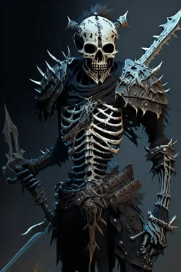 dark armored skeleton wild hunt warrior