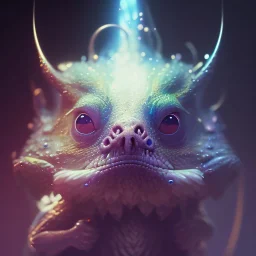 A small creature, magic, head and shoulders,deep colours, 8k resolution concept art portrait by Greg Rutkowski, Artgerm, WLOP, Alphonse Mucha, dynamic lighting, hyperdetailed,intricately detailed ,Splash art, trending on Artstation, triadic colors, Unreal Engine 5 , volumetric lighting Splash art fantasy"